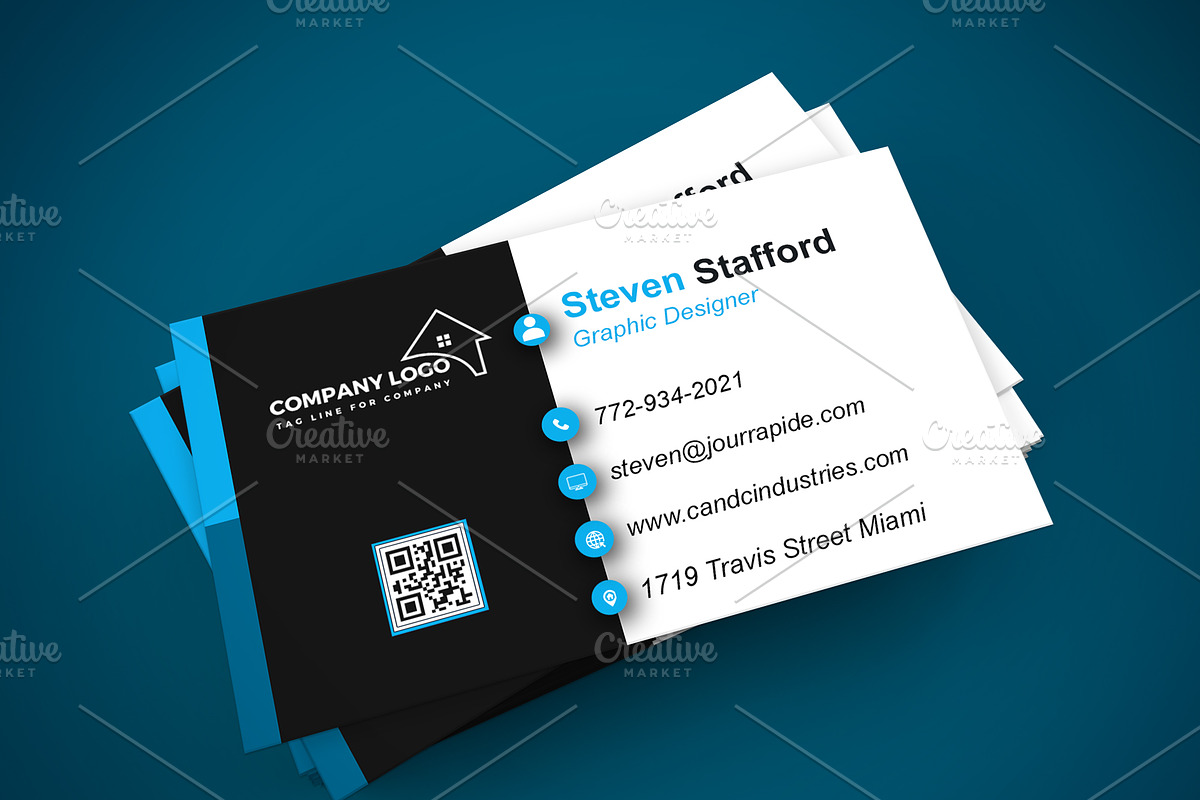Stylish Business Card PSD preview 3