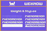 Phenomena font, a Font by weknow (Thumbnail 7 of 8)