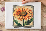 Flowers Stamp Postage Clipart, a Transportation Illustration by Digital Artistic99 (Thumbnail 4 of 10)
