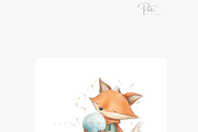 30 Watercolor Fox Witch Clipart PNGs, an Animal Illustration by Pati Charm Studio (Thumbnail 6 of 8)