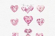 Grandmillennial valentine clipart, a Seasonal Illustration by Invite to Clipart (Thumbnail 2 of 4)