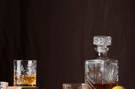 Glasses of rum with ice and lemon, a Food & Drink Photo by oxana.denezhkina
