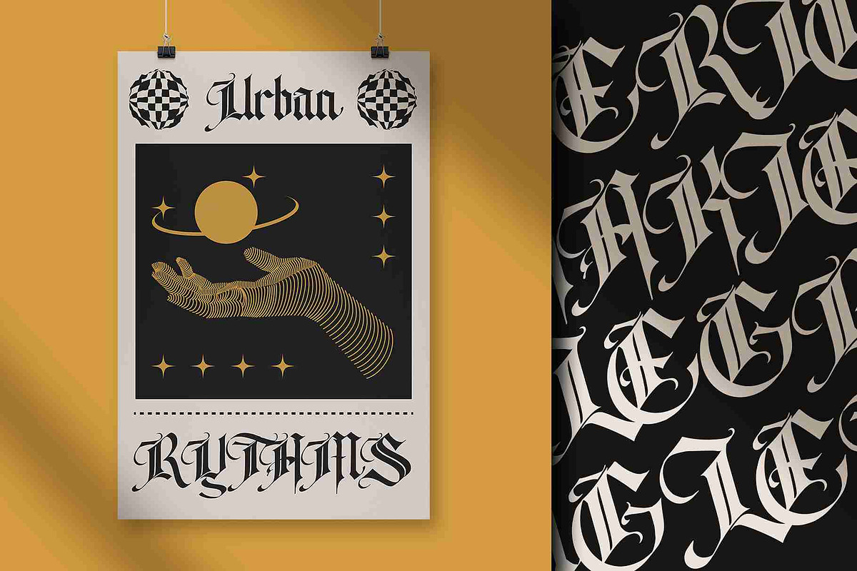 The celestial - Blackletter Font, a Blackletter Font by Vampstudio (Photo 7 of 13)