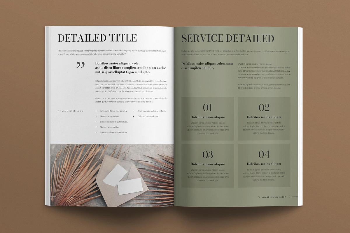 Service & Pricing Guide Template, a Magazine Template by E-Type (Photo 2 of 7)