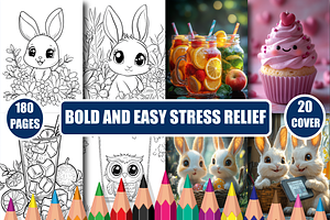 Bold And Easy Stress Relief Coloring