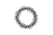 Floral Wreath Circle SVG Bundle, an Illustration by Creativeshirt (Thumbnail 30 of 51)