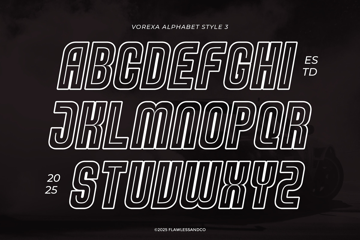 Vorexa - Modern Sport Font, a Sans Serif Font by Flawless And Co (Photo 3 of 10)