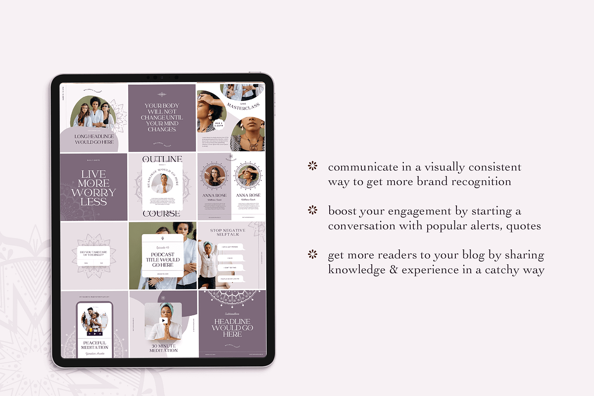 Wellness Entrepreneur Creator, a Social Media Template by Kseniia_Design (Photo 2 of 10)