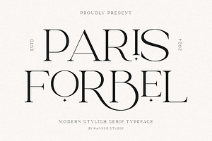 Paris Forbel - Modern Font