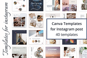 40 Template for Instagram feed