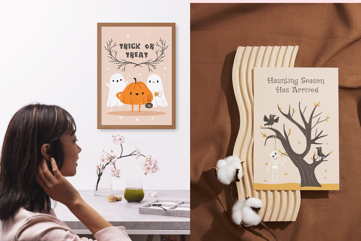 Halloween | Cute Vector Clipart, a Graphic by Heartwarming Art (Photo 3 of 7)
