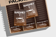 Coffee Sachet with Box Mockup, a Packaging Mockup by Unerispace (Thumbnail 5 of 5)