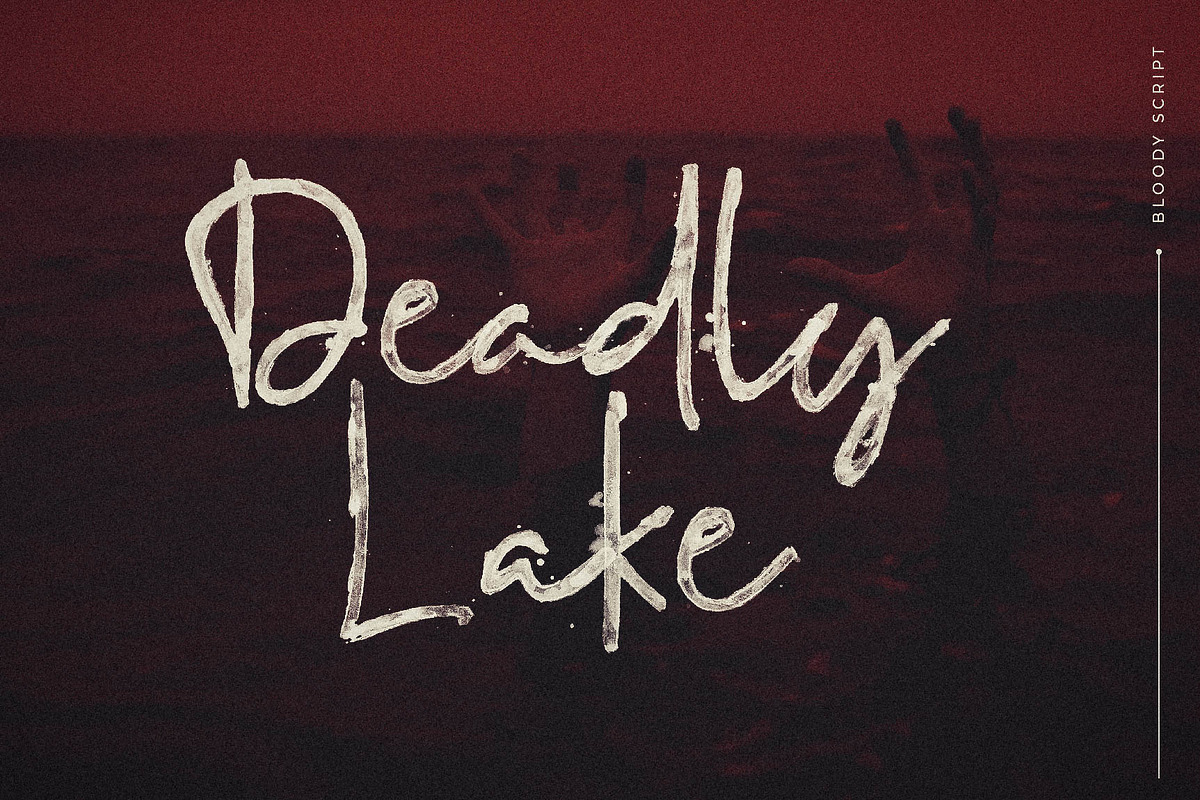 Bloody Script SVG Font preview 8