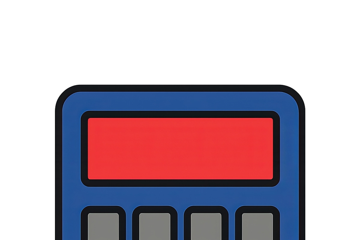 Calculator illustration with colorfu, an Illustration by Dvoevnore photos