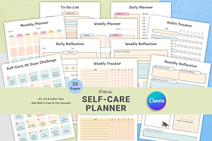 The Ultimate Self-Care Canva Planner