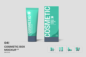 Cosmetic Box - Mockup