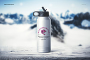 S. Steel 32 oz. Water Bottle Mockup, a Product Mockup by creatsy5 (Thumbnail 9 of 12)