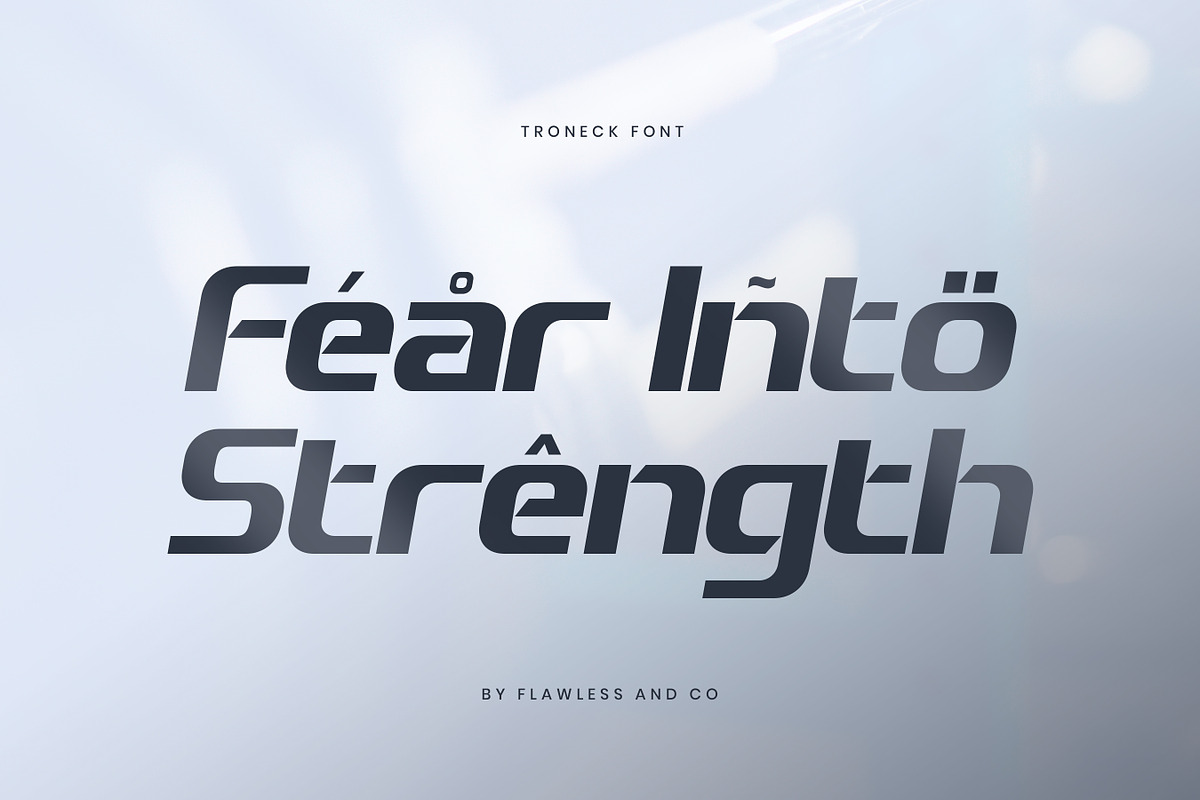 Troneck - Sport Display Font, a Font by Flawless And Co (Photo 7 of 10)
