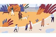 People walking at autumn park, a Person Illustration by Good Studio (Thumbnail 1 of 4)