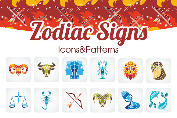 Zodiac Signs Iconspatterns