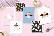 Halloween Bats & Ghosts Cliparts, a Graphic by danceyourlife (Thumbnail 8 of 10)