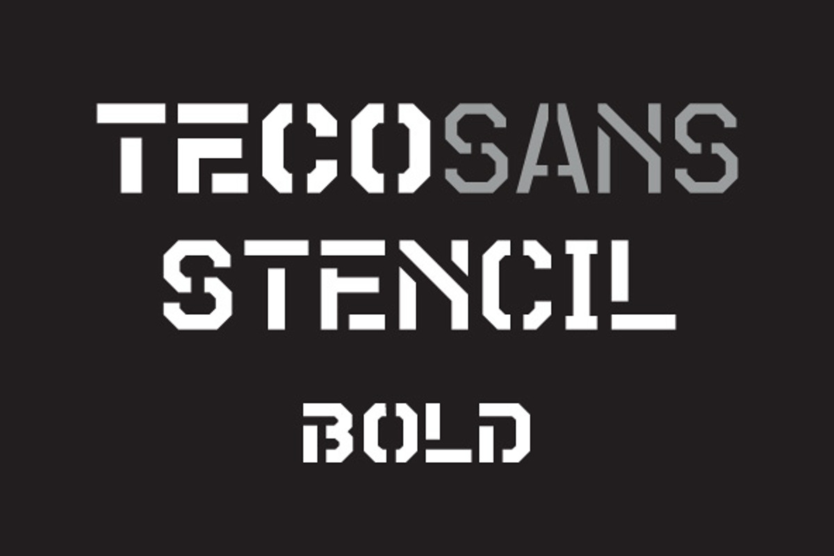 Teco Sans Stencil Bold
