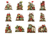 Farmhouse Valentine Clipart, an Illustration by SinaCreation (Thumbnail 5 of 11)