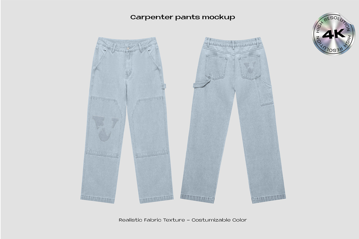 Carpenter pants mockup, a Bottom Mockup by Voyage Studio (Photo 1 of 3)