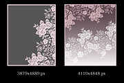 Lace roses frames and ribbons., a Pattern Graphic by Ajuga (Thumbnail 2 of 7)
