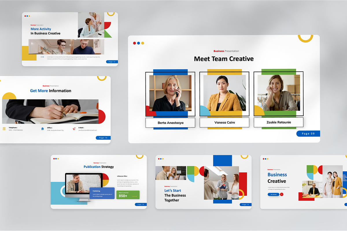 Business Creative Keynote Template, a Presentation Template by SquidPixey (Photo 6 of 7)