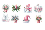 Christmas Clipart Bundle, an Illustration by Designworld (Thumbnail 5 of 6)