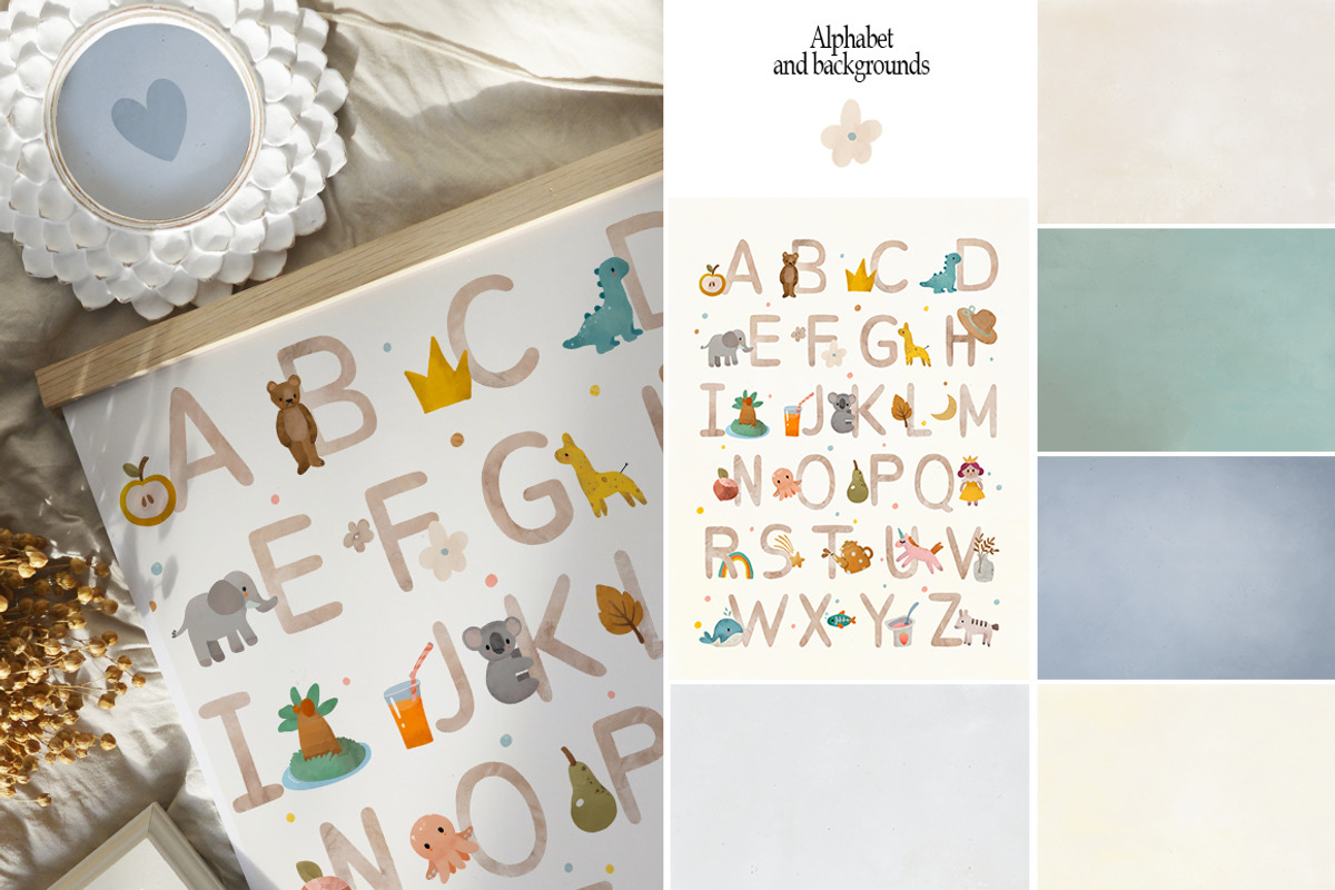 Boho baby Animal watercolor set, an Animal Illustration by TanyaSchuka (Photo 12 of 17)