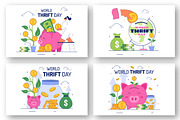 10 World Thrift Day Illustration, a Finance Illustration by denayunebgt (Thumbnail 3 of 4)