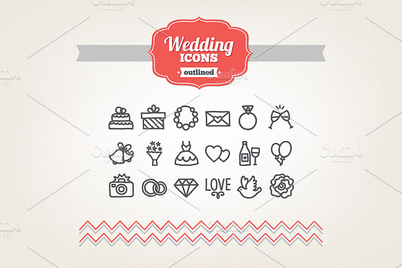 Hand Drawn Wedding Icons
