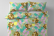 Multicoloured jungle leopards flower, a Pattern Graphic by Cotton Melon pattern Shop (Thumbnail 3 of 5)