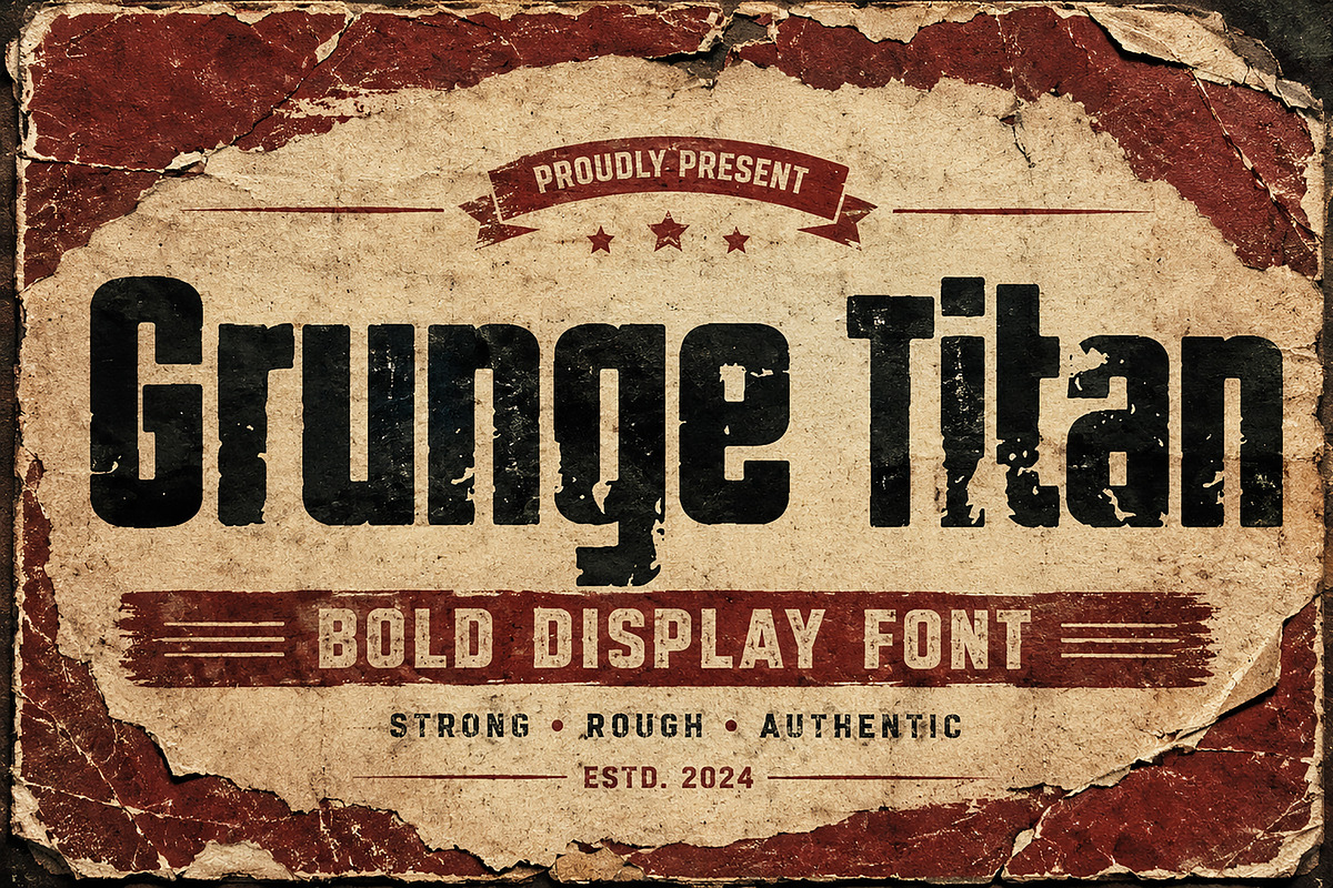 Grunge Titan, a Serif Font by Wow Magic (Photo 4 of 5)