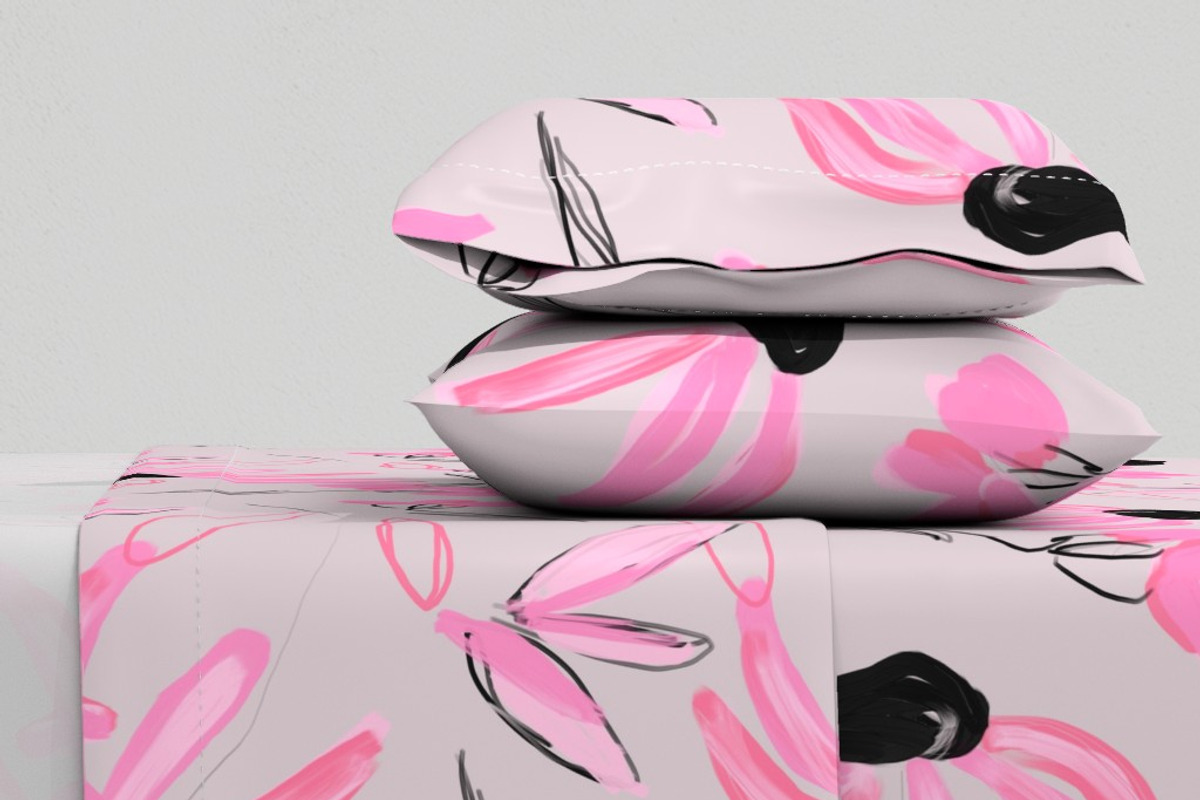 Cascading pink Daisy, a Pattern Graphic by Cotton Melon pattern Shop (Photo 6 of 6)