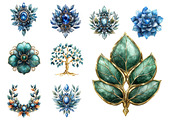 Elven Forest Emblems CLIPART, an Illustration by Designworld (Thumbnail 4 of 4)