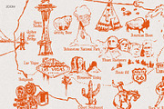 United States Hand-Drawn Map, an Empty State Illustration by TheMountBirdStudio (Thumbnail 7 of 9)