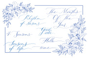 4 Seasons. Calligraphy and Frames., a Seasonal Illustration by Line and Bloom (Thumbnail 10 of 13)