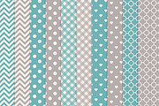 Vintage Blue Owls Vectors & Papers, an Animal Illustration by Amanda Ilkov (Thumbnail 3 of 3)
