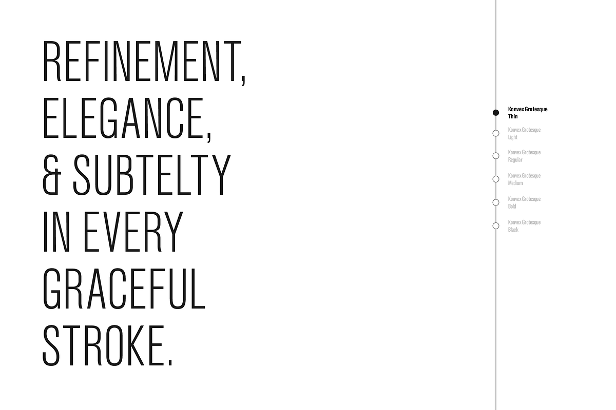 Konvex Grotesque Pro Typeface, a Sans Serif Font by BigBold Type (Photo 9 of 20)