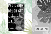 Photoshop Brush Set WATERCOLOR PLANT, a Brush Add-On by archibicc (Thumbnail 1 of 4)