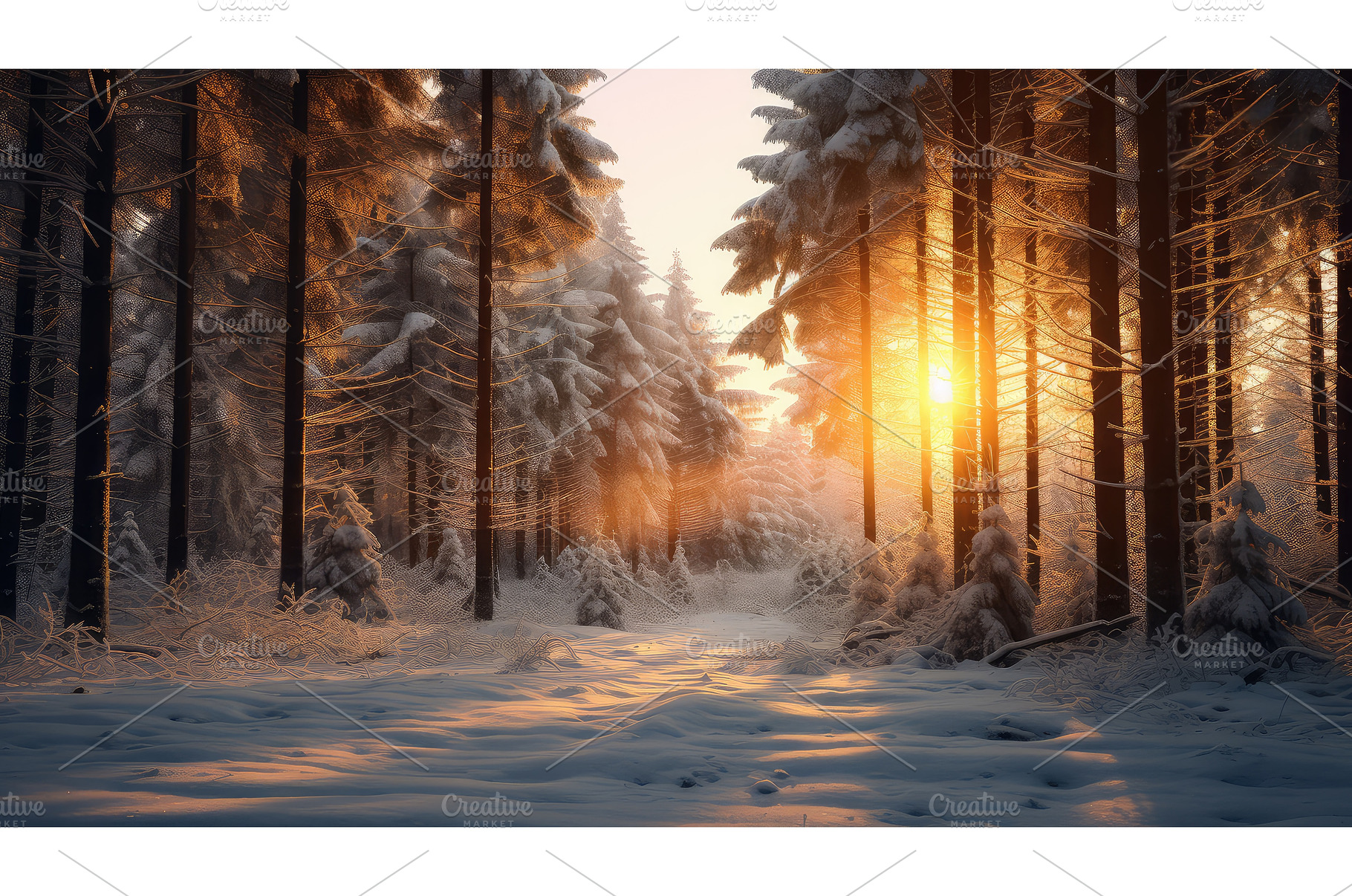 forest landscape tree fresh winter, a Nature Photo by pikepicture