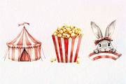 Circus Watercolor Clipart, an Illustration by Dream Creation (Thumbnail 6 of 6)