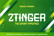 Ztinger - Sports Font, a Sans Serif Font by Dhabee (Thumbnail 2 of 9)