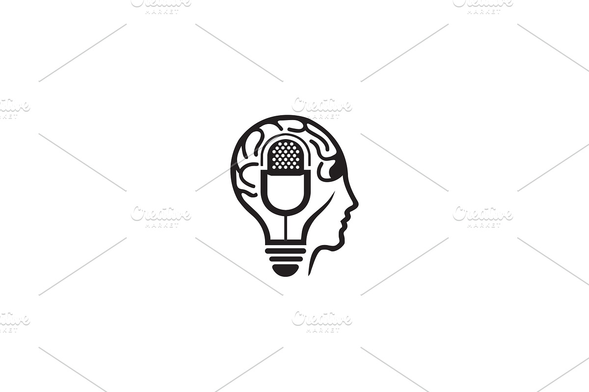 Mind Microphone Logo, a Branding & Logo Template by Graphic_Maker_Bogura (Photo 2 of 2)