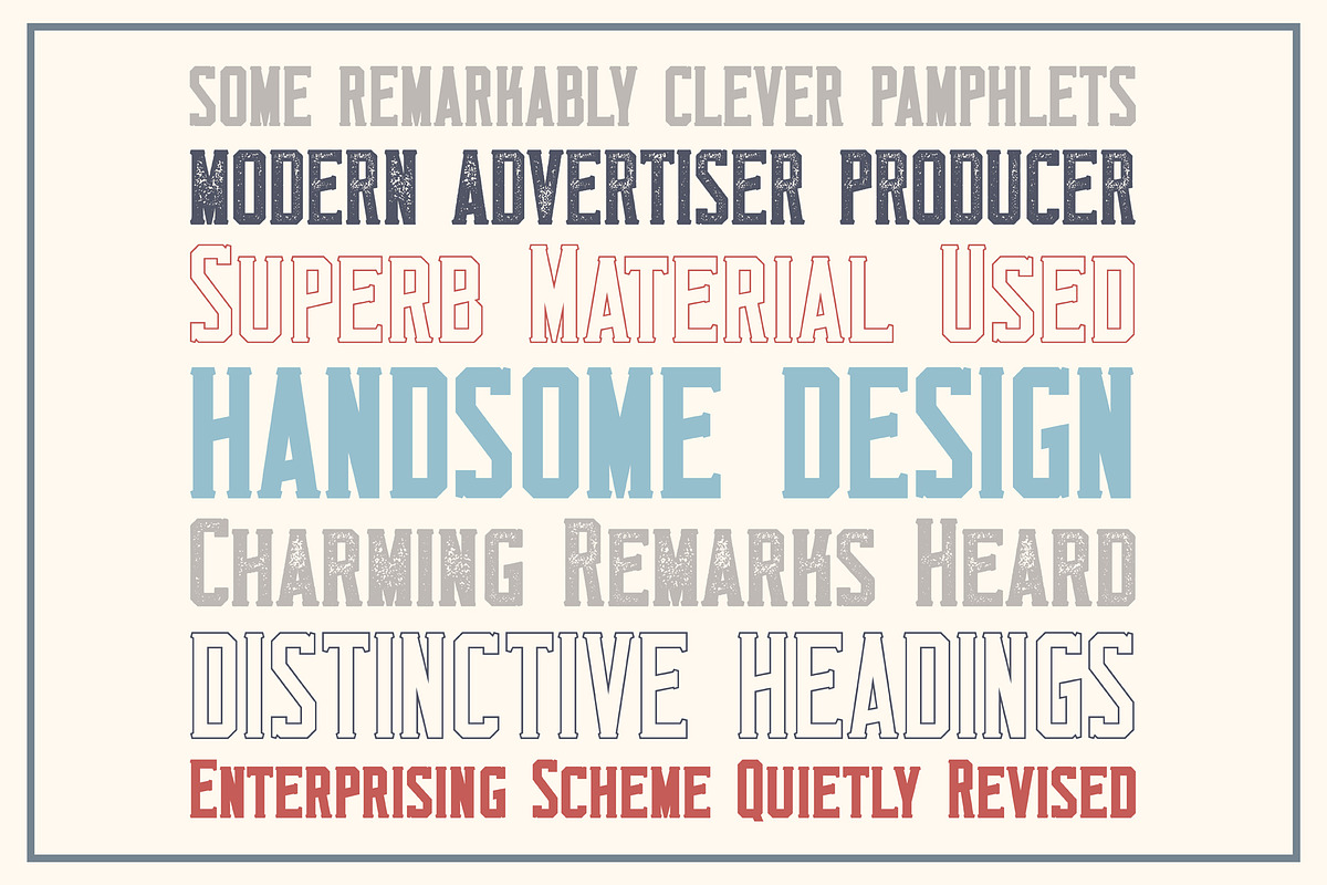 Monkstead Font Family preview 4