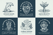Vintage Sailor Tattoos Icons, a Decorative Illustration by Creative Stall (Thumbnail 3 of 8)