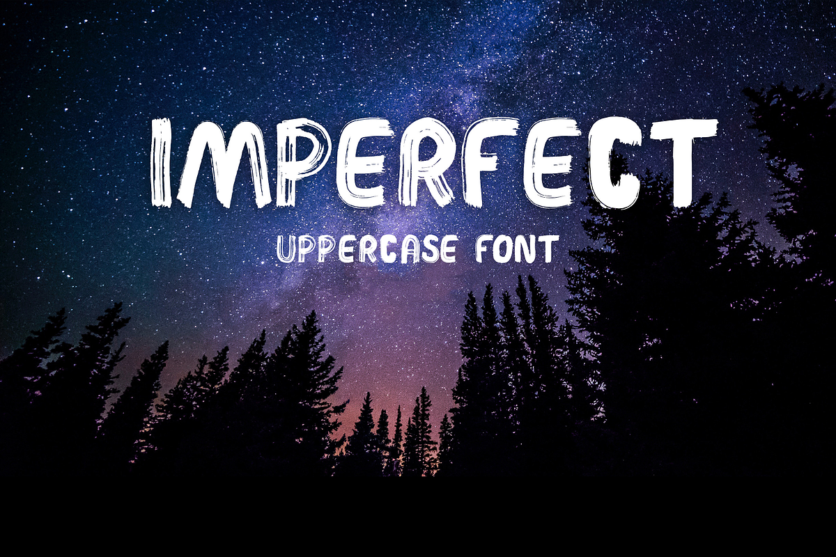 Imperfect Uppercase Font